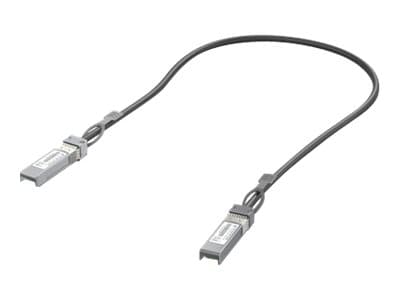 Ubiquiti Networks UACC-DAC-SFP10-0.5M, 0,5 m, SFP+, SFP+, Hanstik/Hanstik, Sort, 10 Gbit/sek.