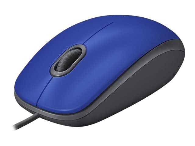 Logitech M110 Silent - Hiiri - oikea- ja vasenkätinen - optinen - 3 painiketta - langallinen - USB-A - keskiharmaa