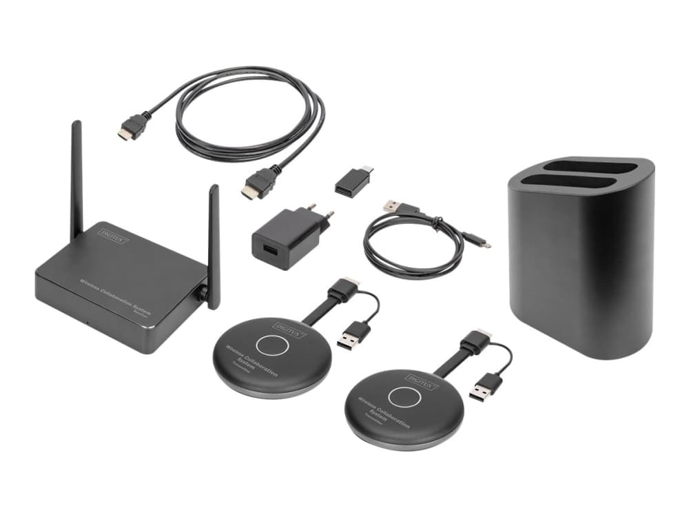 Digitus DS-55317, Työpöytä, Musta, Harmaa, Akryylinitriilibutadieenistyreeni (ABS), Alumiini, 3840 x 2160 pikseliä, 802.11b, , Wi-Fi 4 (802.11n), Wi-Fi 5 (802.11ac), Wi-Fi 5 (802.11ac)