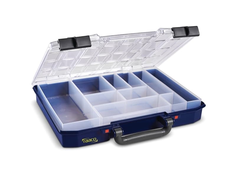 raaco CarryLite 55 4x8-10, Sininen, Polykarbonaatti (PC), Polypropeeni (PP), 337 mm, 278 mm, 57 mm, 924 g