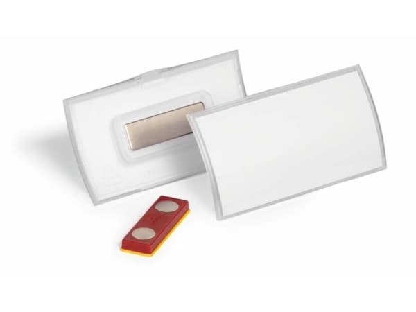 Durable 825919, Nimikortin kotelo, Muotokuva, Polypropeeni (PP), Läpinäkyvä, 40 mm, 7,5 cm