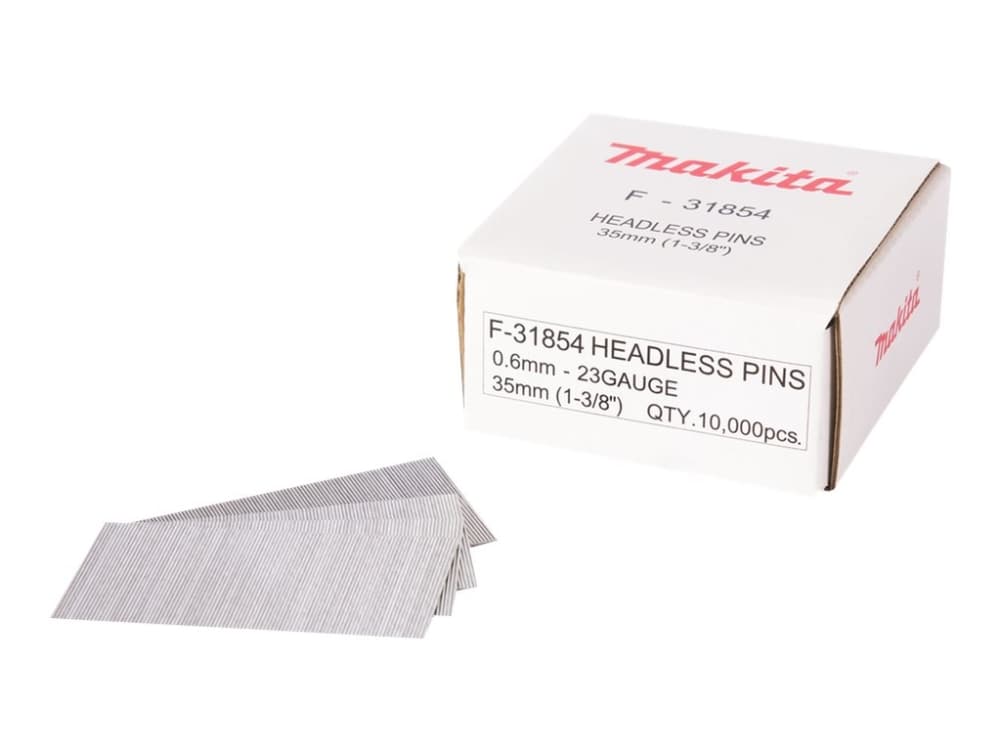 Makita - Päätön tappi - laminaateille - 10000 kpl - pituus: 35 mm - Makita PT354DZJ LXT DPT353 -laitteisiin