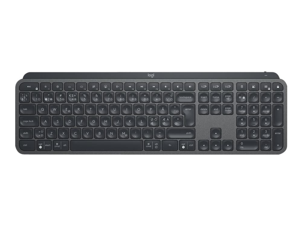 Logitech Mx Keys For Business, Täysikokoinen (100 %), Bluetooth, Grafiitti