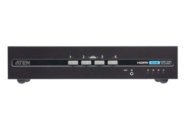 ATEN CS1144H4, 3840 x 2160 pikseliä, 4K Ultra HD, 7,2 W, Musta