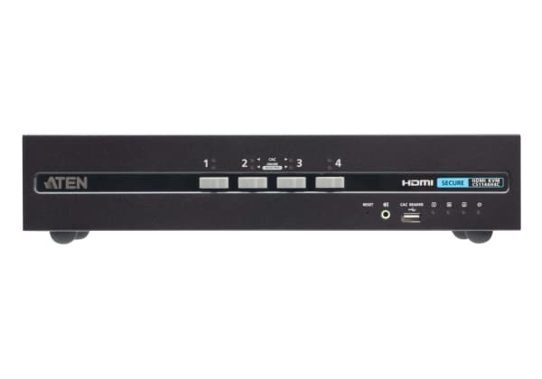 ATEN CS1144H4C, 3840 x 2160 pikseliä, 4K Ultra HD, 7,2 W, Musta