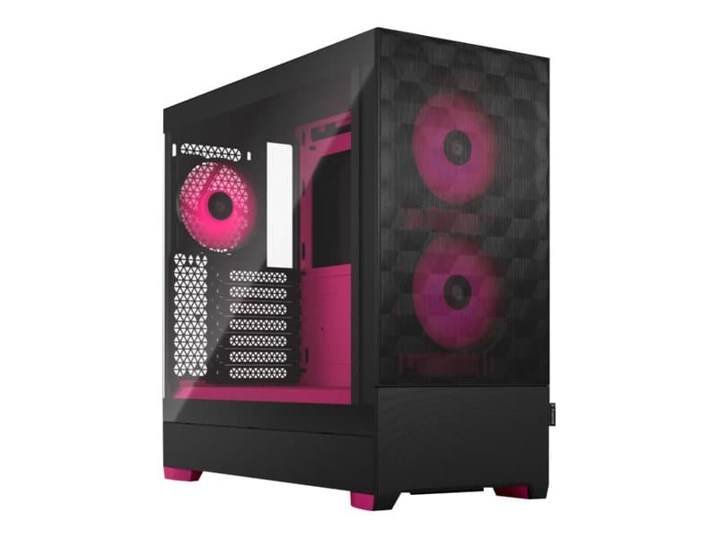 Fractal Design Pop Air, Tower, PC, Musta, Magenta, ATX, mikro ATX, Mini-ITX, Terästä, Karkaistu lasi, Multi