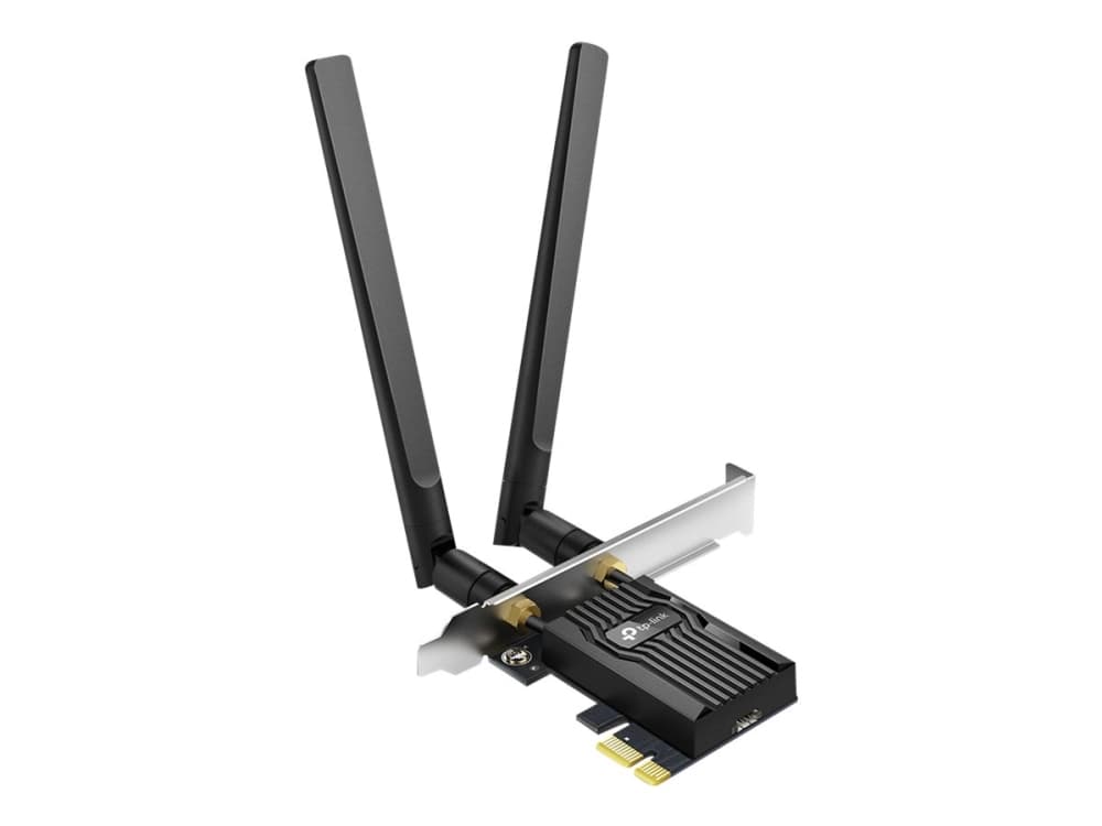 TP-Link ARCHER TX55E, Langaton, PCI Express, WLAN / Bluetooth, Wi-Fi 6 (802.11ax), 2402 Mbit/s, Musta