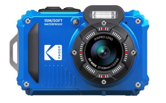Kodak PIXPRO WPZ2, 16,76 MP, 4608 x 3456 pikseliä, BSI CMOS, 4x, Fuld HD, Blå