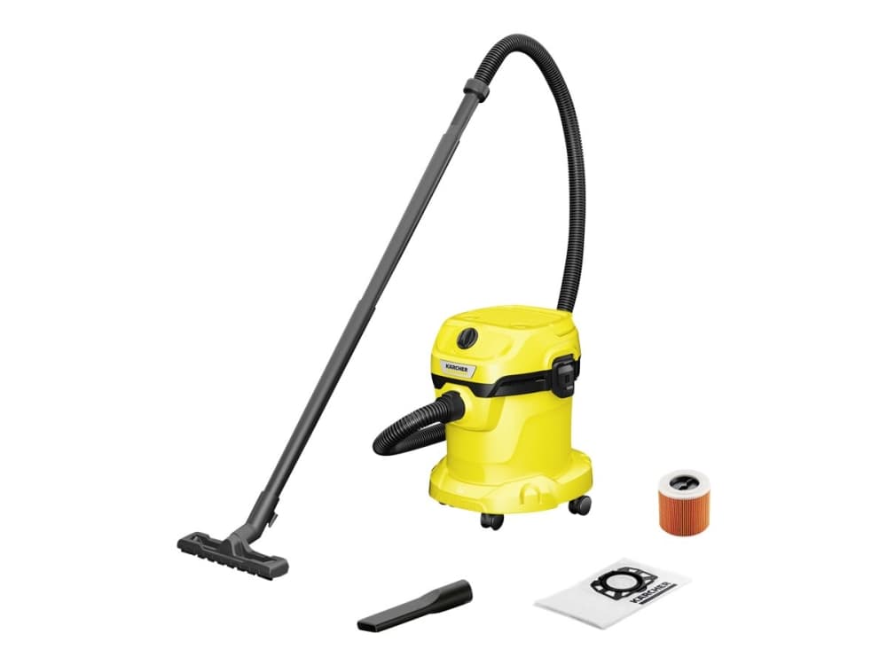 Kärcher WD 2 V-15/4/18/C, 1000 W, Tynnyri-imuri, Kuiva ja märkä, Pölypussi, 15 L, Suodatus