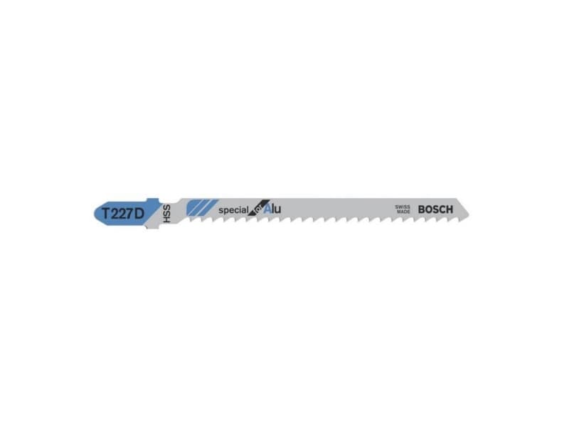 Bosch Special for Alu T 227 D - Sahanterä - alumiinille, putkille, lasikuidulle, peltilevyille, profiileille - 5 kpl - pituus: 100 mm