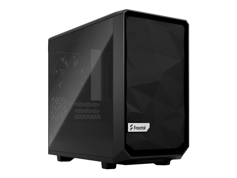 Fractal Design Meshify 2 Nano, PC, Musta, Mini-DTX, Mini-ITX, Terästä, Karkaistu lasi, 16,7 cm, 33,1 cm
