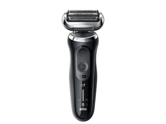 Braun Series 7 71-N7200cc, Folie shaver, 360°, Rustfrit stål, Knapper, Sort, LED