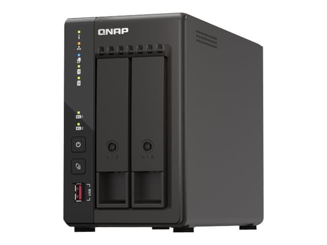 QNAP TS-253E, NAS, Tower, Intel® Celeron®, J6412, Musta