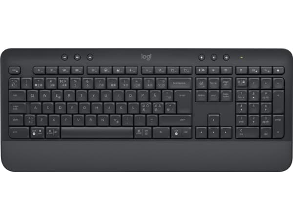 Logitech Signature K650, Täysikokoinen (100 %), Bluetooth, Kalvokytkin, QWERTY, Grafiitti