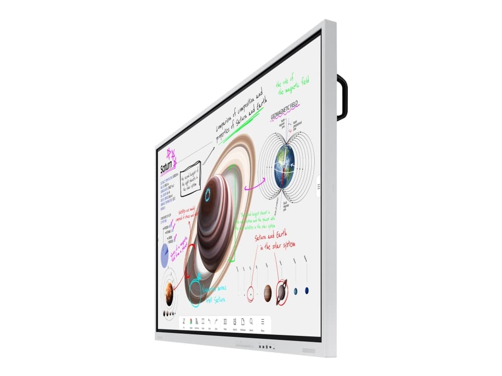 Samsung Flip Pro WM75B - 75 diagonaaliluokan WMB-sarjan LED-taustavalaistu LCD-paneelinäyttö - interaktiivinen - kosketusnäyttö (monikosketus) - Tizen OS - 4K UHD (2160p) 3840 x 2160 - vaaleanharmaa