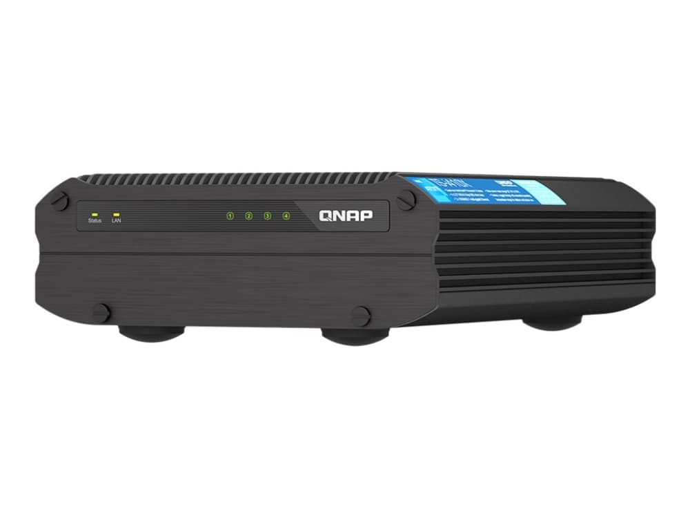 QNAP TS-I410X, NAS, Tower, Intel Atom®, x6425E, Musta
