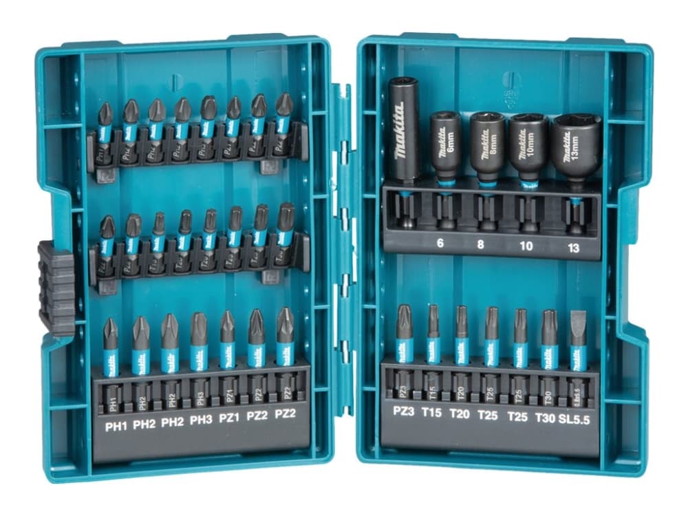 Makita Impact Black - Ruuvimeisseli- ja hylsytarvikesarja - 35 kpl - torx, phillips, pozidriv, slot