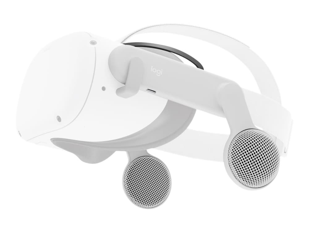 Logitech Chorus, Langallinen, Virtuaalitodellisuus (VR), 182 g, Kuulokkeet, Harmaa