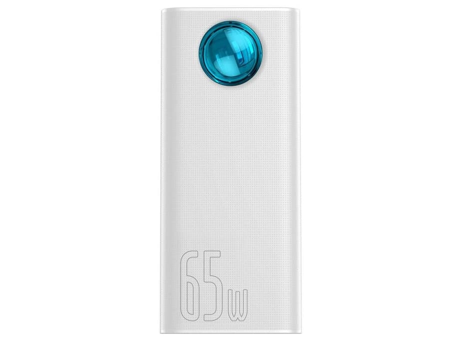 Baseus PPLGA02, 30000 mAh, litiumpolymeeri (LiPo), 3,7 V, 65 W, Hvid