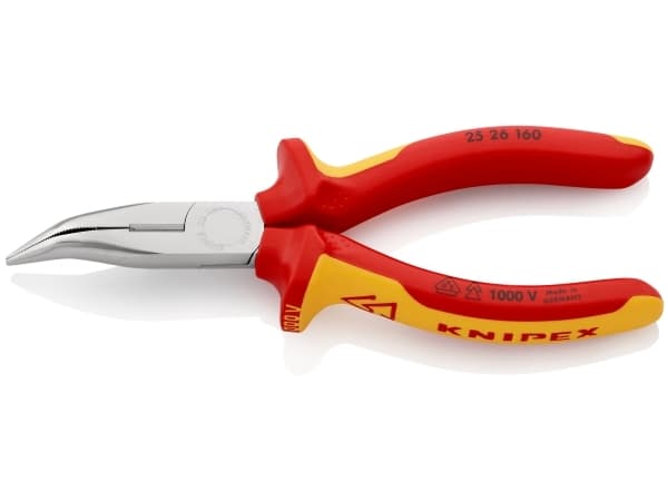 Knipex 25 26 160, Sivuleikkurit, Kromivanadiini-teräs, Muovi, Oranssi, Punainen, 160 mm, 144 g