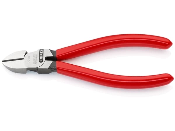 Knipex 70 01 140, Sivuleikkurit, 4 mm, Muovi, Terästä, Muovi, Terästä, Punainen, 140 mm