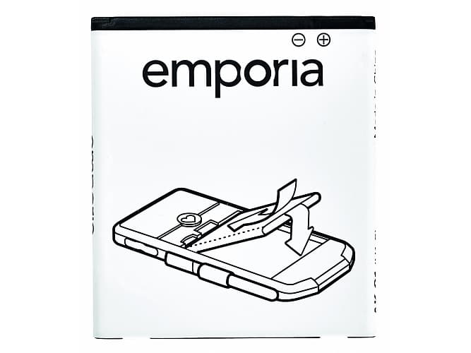 Emporia AK-S3-BC, Akku, Emporia, SMART.3, Musta, Valkoinen, Litiumioni (Li-Ion), 2500 mAh