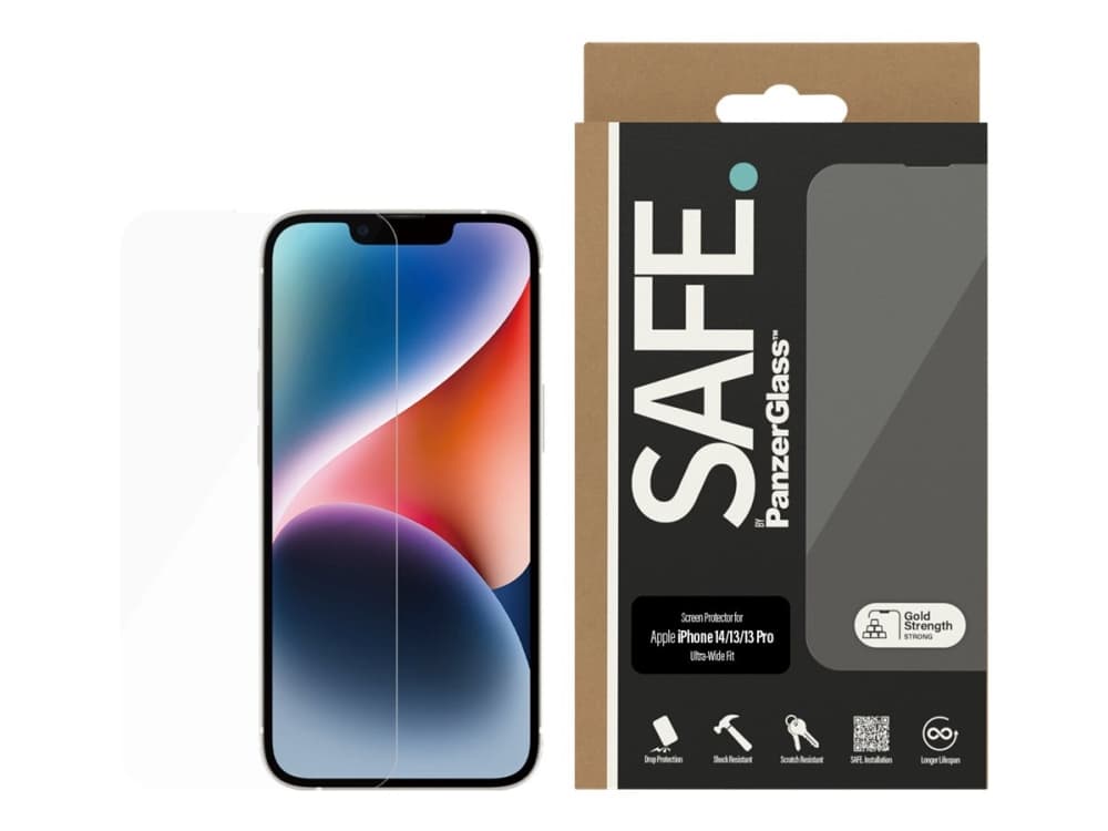 TURVALLINEN. tekijä PanzerGlass™ | Näytönsuoja - Ultra-Wide istuvuus | Apple iPhone 13/13 Pro/14