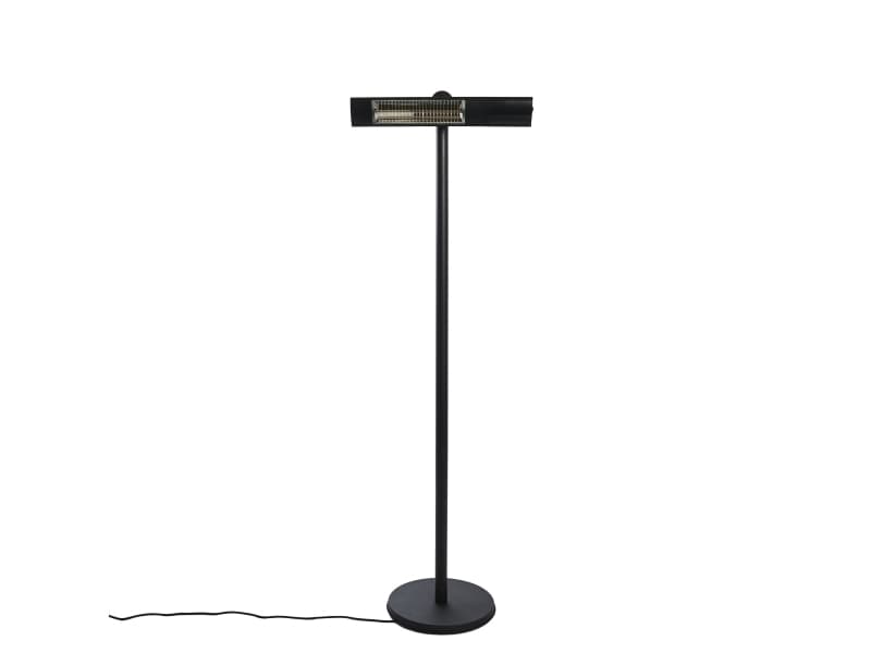 HORTUS Terassilämmitin lattiamalli GT 500/1000/1500W musta sis. kaukosäätimen (211-410)