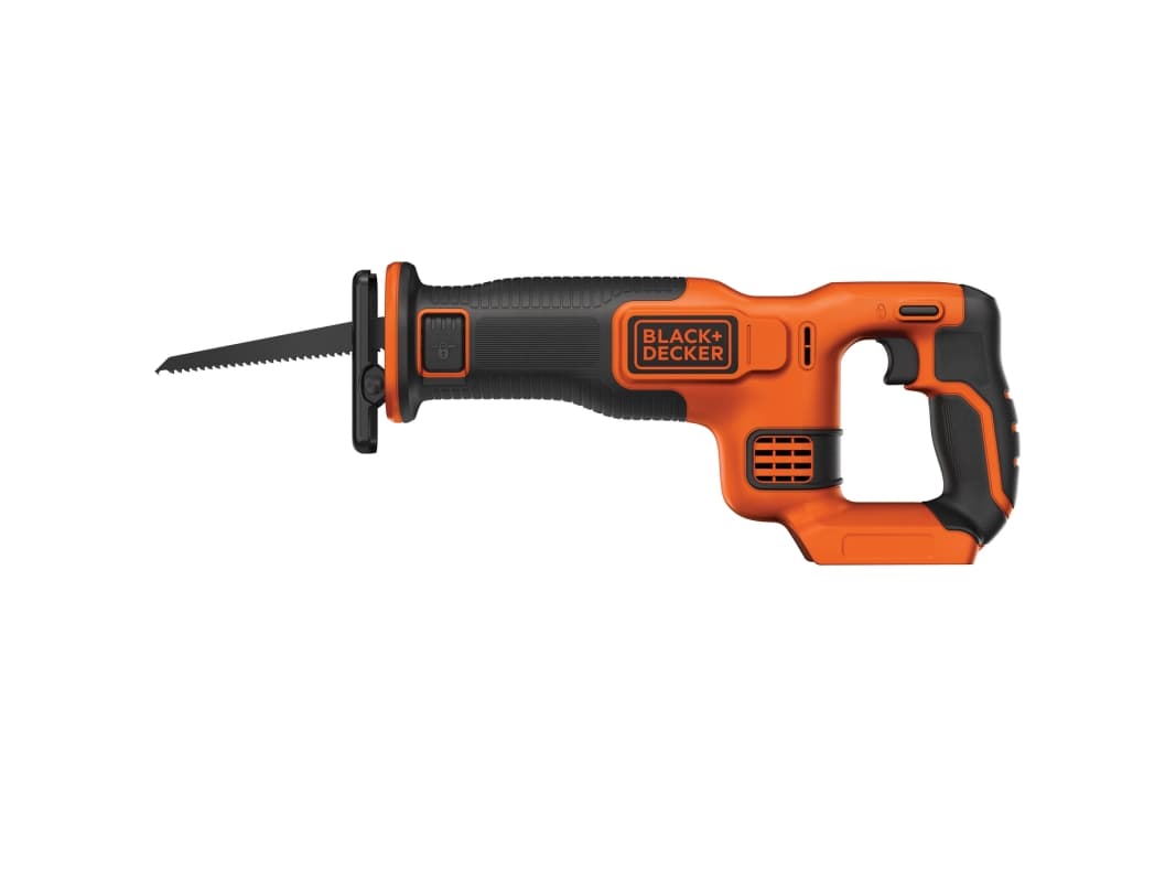 Black &amp Decker Black+Decker Li-Ion akkukäyttöinen sahauspyörösaha (18 V, 22 mm iskunpituus, max. 110 mm leikkuusyvyys, joustava sahauskenkä, ergonominen kumikahva, ilman akkua ja laturia) BDCR18N - SOLO