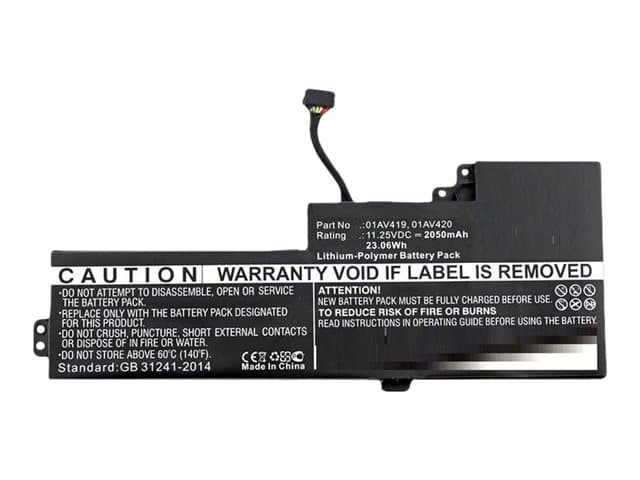 CoreParts - Akku tietokoneen akkuun - Litium-polymeeri - 2050 mAh - 23.1 Wh - lajittelu - Lenovo ThinkPad T470 20HD, 20HE, 20JM, 20JN - akku, joka sopii Lenovo ThinkPad T470 20HD, 20HE, 20JM, 20JN