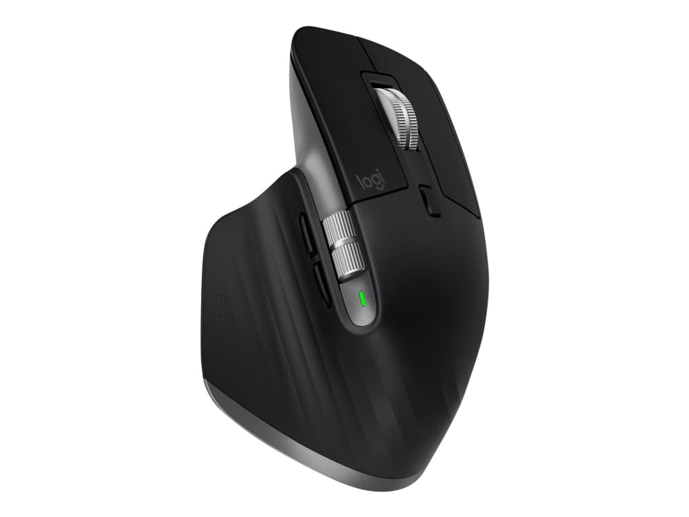 Logitech MX Master 3S (Mac) - Hiiri - laser - 7 painiketta - langaton - Bluetooth, 2,4 GHz - Logitech BOLT -vastaanotin - grafiitti