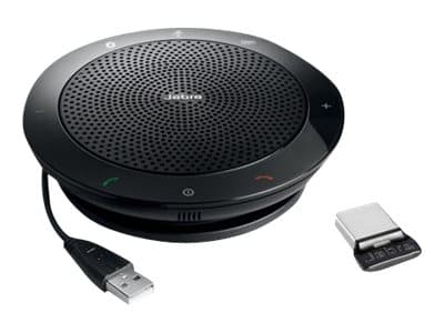 Jabra Speak 510, Universaali, musta, Cisco, Avaya, Siemens, Suuntaukseton, USB/Bluetooth, Langallinen & langaton