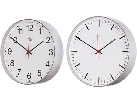 ELTIME Quartz Commander valkoinen Ø250mm , 60mm syvä, arabialaiset numerot