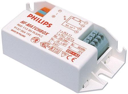 PHILIPS HF-Matchbox Red - Valonlähteen tyyppi: TL/TL5/PL-C/S - Valonlähteiden määrä: 1