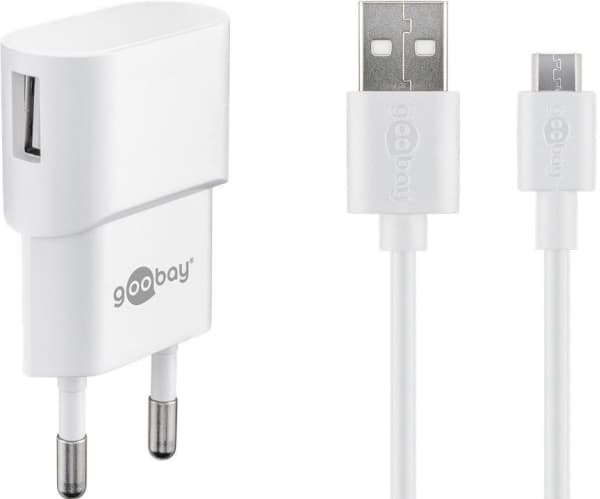 Goobay 45297, Sisätila, AC, 1 m, Valkoinen