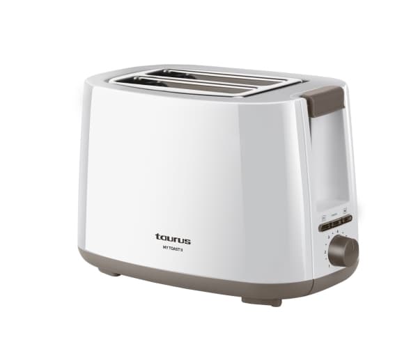 Taurus Mytoast II, 2 viipale(i)ta, Valkoinen, Rotaatio, 750 W, 220 - 240 V, 750 W