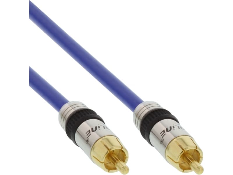 InLine 4043718018253, RCA, Hanstik, RCA, Hanstik, 2 m, Blå