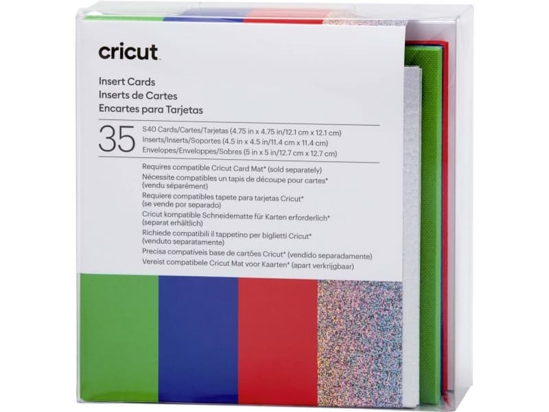 Cricut Insert Cards Rainbow S40 -korttisarja Punainen, Sininen, Vihreä