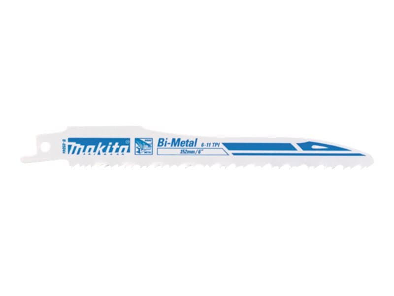 Makita - Sapelisahanterä - 5 kpl - pituus: 152 mm - leveys: 18 mm - Makita DJR183RT1J, DJR183Z, JR3051TK, JR3070CT - sahanterä - pituus: 152 mm - leveys: 18 mm