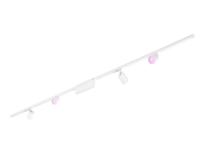 Philips Hue White and Color Ambiance Perifo - Track spot light set - LED x 4 - yhteensä: 21.2 W - valkoisen sävyt ja värillinen ympäristövalo - 2000-6500 K - cylinder - valkoinen