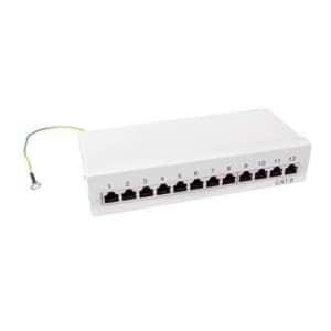 LogiLink NP0017A, Cat6, Telinekiinnitys, 1U, Harmaa, Terästä, RoHS