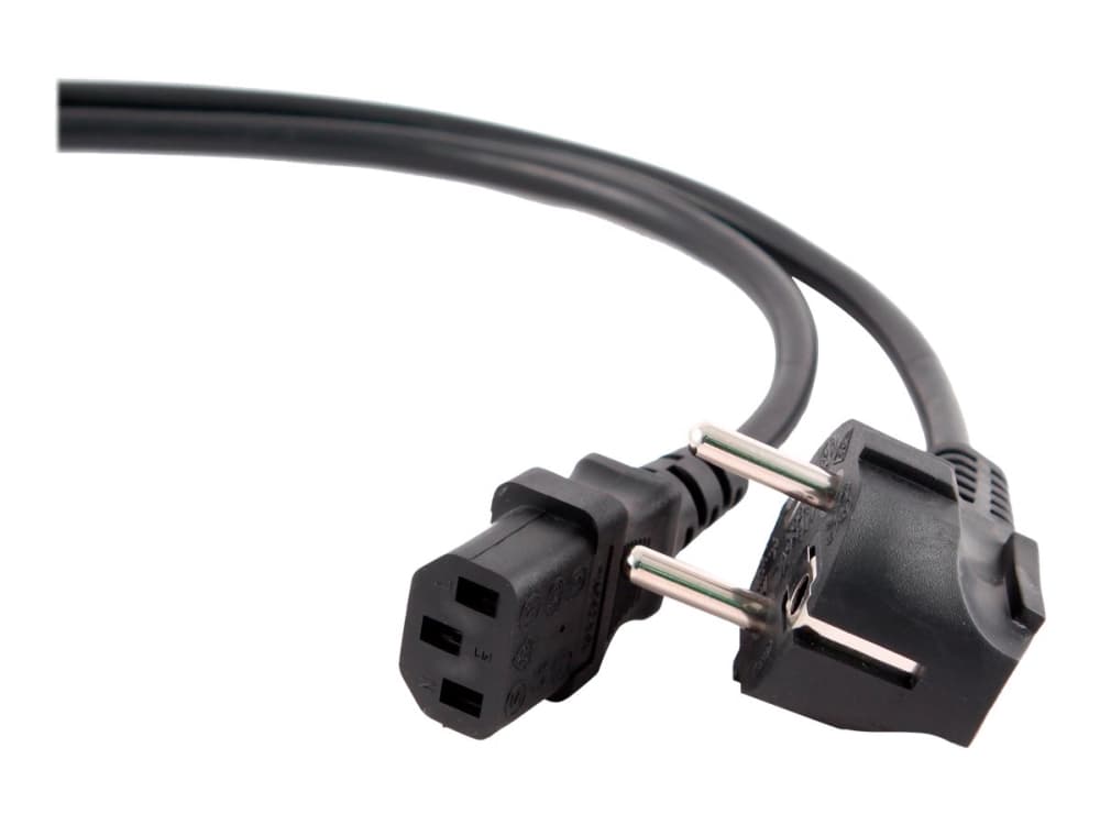 Gembird PC-186-VDE-10M - Strømkabel - CEE 7/7 (han) vinklet til IEC 60320 C13 lige - 16 A - 10 m - formet - lajitelma