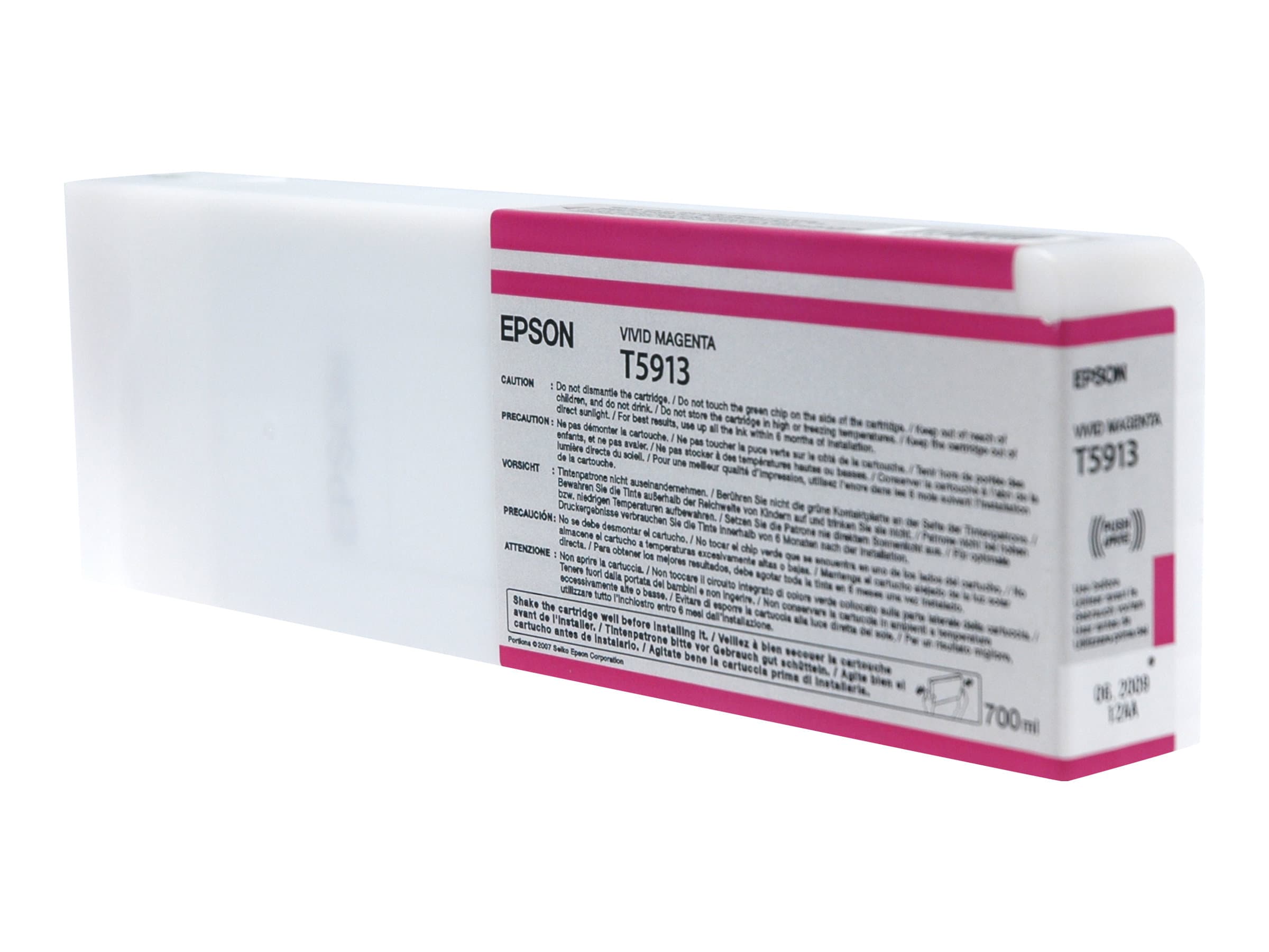 Epson Yksittäispakkaus, kirkas magenta T591300, Kirkas magenta, Väriainepohjainen muste, 700 ml, 1 kpl