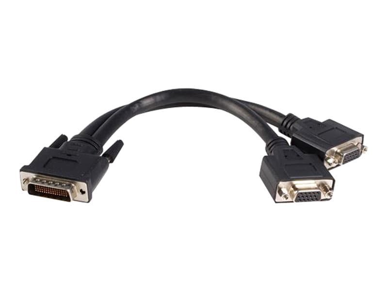StarTech.com DMS 59 to VGA Splitter - 8in - DMS 59 to 2x VGA - Y-kaapeli - Monitorin jakokaapeli - DMS 59 kaapeli - DMS 59 to VGA Adapter (DMSVGAVGA1) - VGA-kaapeli - HD-15 (VGA) (hun) til DMS-59 (han) - 20 cm - lajittelu