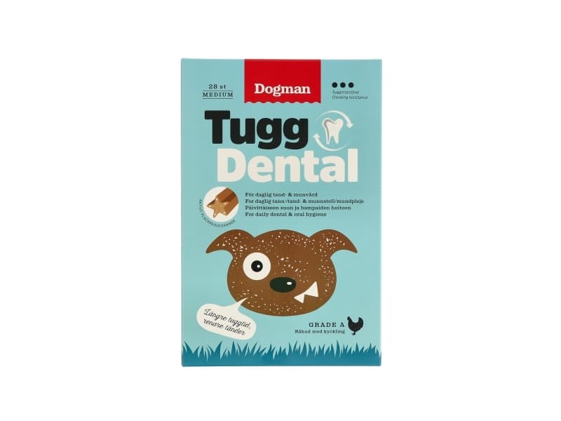 DOGMAN Chew Dental kanan kanssa M 28p 17,5cm