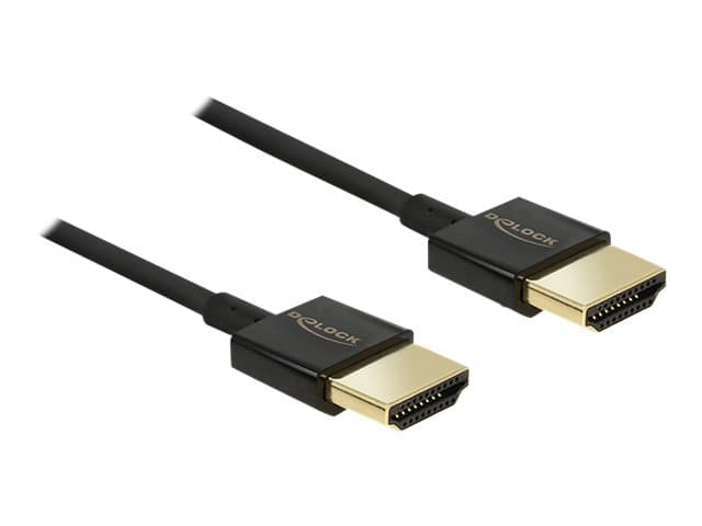 DeLOCK HDMI/HDMI, 4.5 m, 4,5 m, HDMI-tyyppi A (vakio), HDMI-tyyppi A (vakio), 3840 x 2160 pikseliä, 3D, Musta