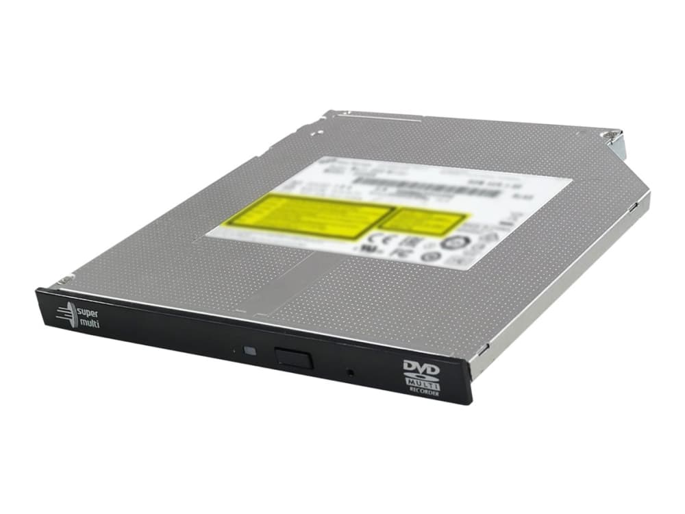 Hitachi-LG GUD1N, Musta, Ruostumaton teräs, Kelkka, Kannettava tietokone, DVD Super Multi-DL, SATA, CD-R, DVD+R, DVD+R DL, DVD-R, DVD-R DL, DVD-RAM