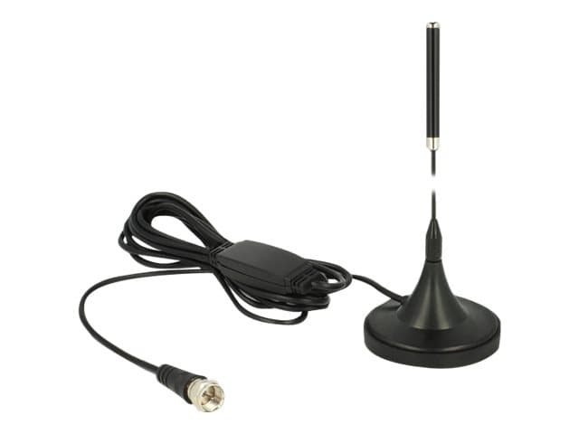 DeLOCK 12413, 21 dBi, 0.174 - 0.24 GHz, 50 O, Ympyräsäteilyantenni, F-tyyppi, 2,0:1