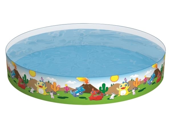 Bestway 55001, Kehikollinen uima-allas, 1612 L, Pyöreä, 3 vuosi/vuosia, PVC-muovi, Vinyyli, Monivärinen