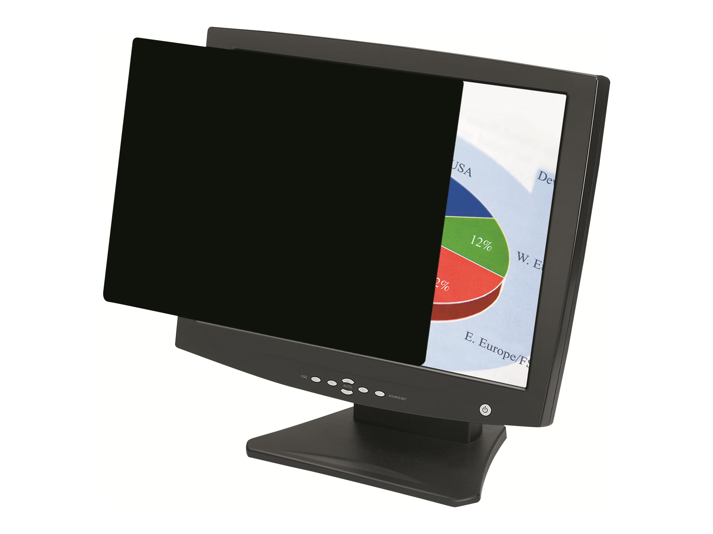 Fellowes PrivaScreen, 58,4 cm (23), 16:9, Näyttö, Kehyksetön näytön yksityisyyssuodatin, Häikäisynesto, Yksityisyys, 140 g